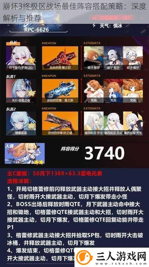 崩坏3终极区战场最佳阵容搭配策略
