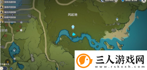 原神风起地附近的红色帐篷在哪