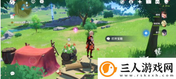 原神风起地附近的红色帐篷在哪