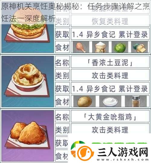 原神机关烹饪奥秘揭秘