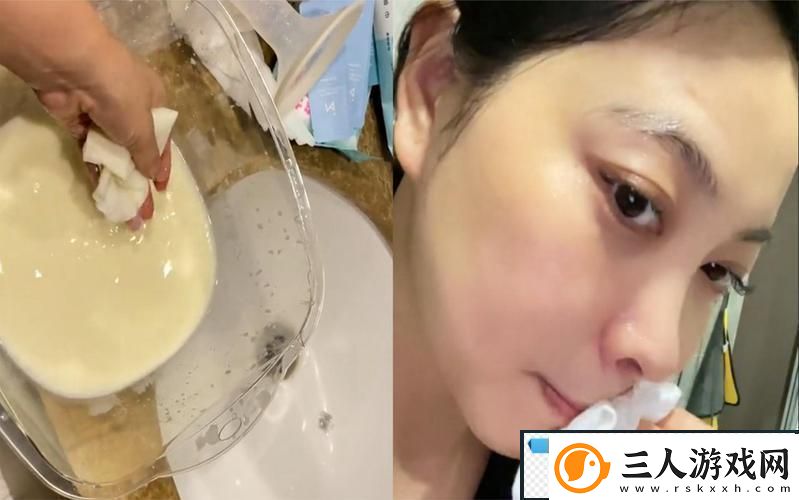 一边下奶一吃敷面膜视频60分钟