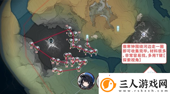 鸣潮花卉材料收集路线