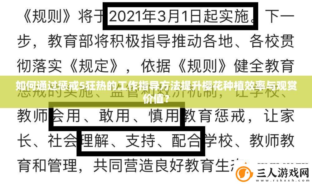 如何通过惩戒5狂热的工作指导方法提升樱花种植效率与观赏价值