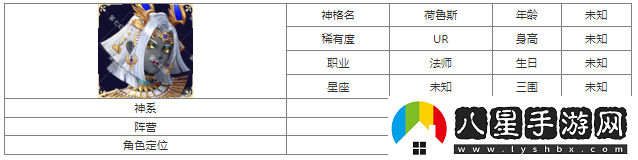 第七幻域荷鲁斯神格图鉴具体一览