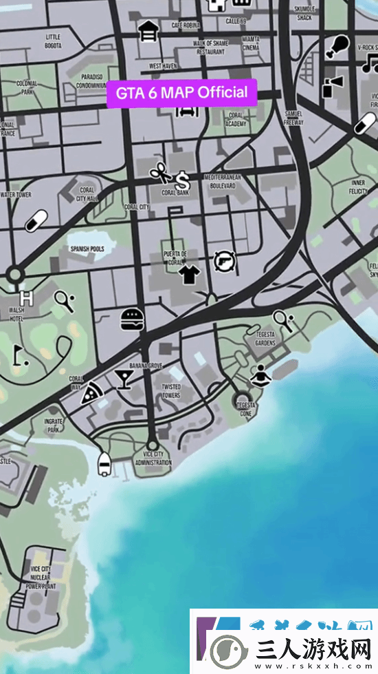 网络出现疑似GTA6详细地图