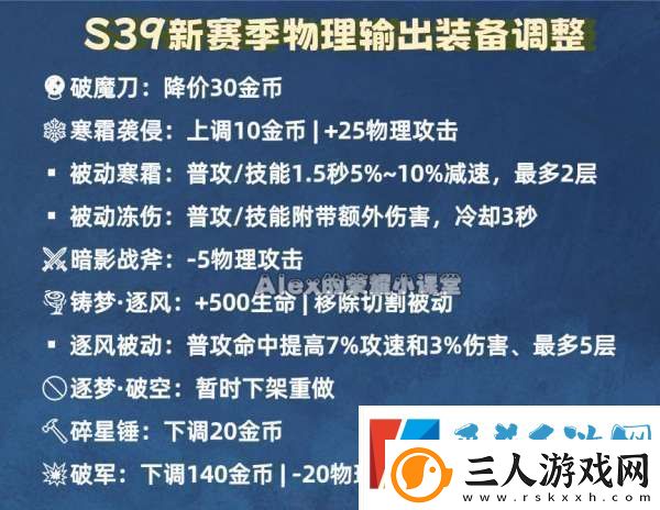 新赛季暴击装备大改