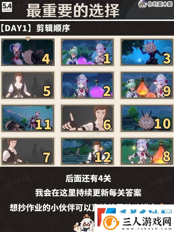 原神剪影辑帧攻略大全