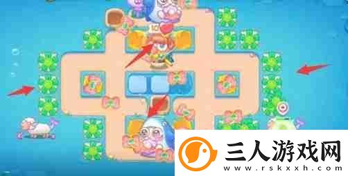 保卫萝卜4海的闺女第64关怎么过海的闺女第64关无伤金萝卜通关攻略