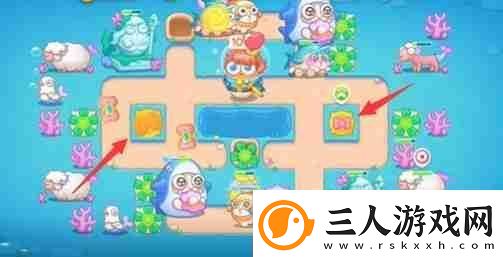 保卫萝卜4海的闺女第64关怎么过海的闺女第64关无伤金萝卜通关攻略