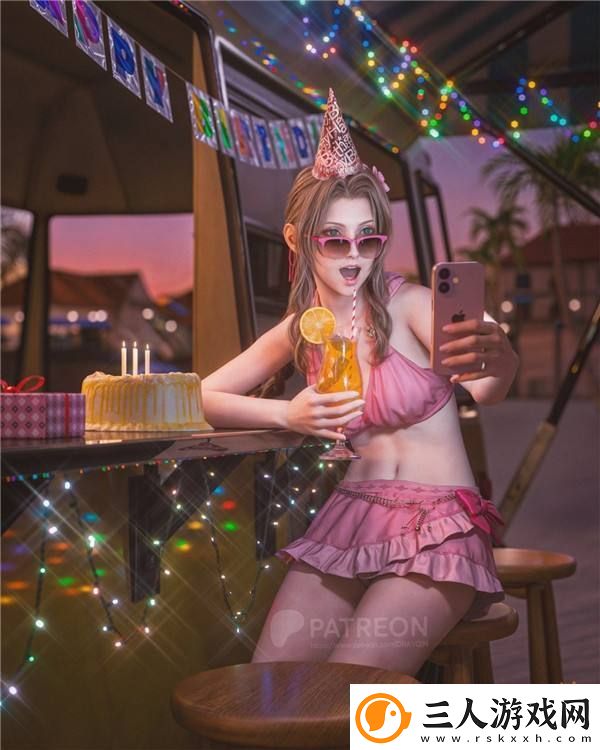 我买了件很性感的泳衣！最终幻想7粉丝制爱丽丝生日贺图