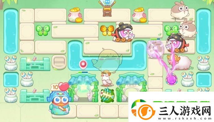 保卫萝卜4梁波波与祝秋秋第33关怎么过