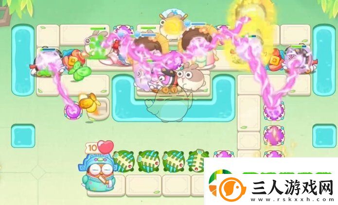 保卫萝卜4梁波波与祝秋秋第33关怎么过