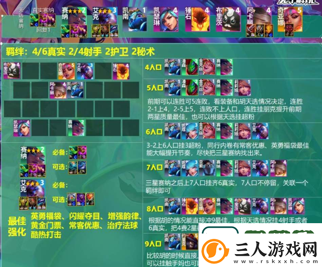 云顶之弈s10真实赛娜阵容怎么玩云顶之弈s10真实赛娜阵容攻略